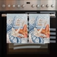 thumbnail image 2 of Orange Blue Starfish Coastal Kitchen Towels Set of 3, Water Absorbent Dish Towel, Summer Beach Eucalyptus Vintage Decorative Hand Towels - Quick Drying Cloth for Cooking Baking, 18x28 Inch, 2 of 8