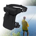 thumbnail image 5 of Aoanydony Waist Leg Pouch Bag for Hiking Climbing Casual Daypack Stylish Black 28 x 13 x 38cm, 5 of 6