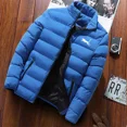 thumbnail image 3 of Chaqueta de algodón con cuello levantado para hombre joven, chaqueta cálida informal de alta calidad, a la moda, para otoño e invierno, novedad de 2024, 3 of 5