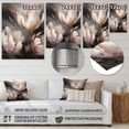 thumbnail image 4 of Designart "Serenade Of Tulips Cream II" Floral Tulip Metal Art Living Room, 4 of 5