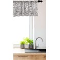 thumbnail image 3 of Ambesonne Egyptian Window Valance, Hieroglyphics Language, 54" X 18", Black White, 3 of 3