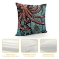 thumbnail image 4 of YINGXI  Throw Pillow Cover Pink Octopus and Fish Home Decor Pillowcase Cushion Cover 12x12in, 4 of 5