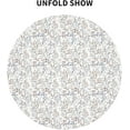 thumbnail image 6 of Summer Grey Leaves Floral Round Tablecloth 70 Inch Spring Leaf Tablecloth Watercolor Rustic Table Clothes Farmhouse Waterproof Reusable Circle Table Cover for Dining Room Picnic Party Home Decor, 6 of 6