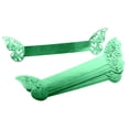 thumbnail image 3 of 20x anillos de mariposa para servilletas, decoraciones, servilleteros, hebillas para servilletas para cocina, restaurante, centros de mesa, recepción Verde reflectante, 3 of 8