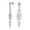 Clear-Apr, variant on Womens Long Cocktail Cubic Zirconia CZ Marquise Waterfall Dangle Chandlier Earrings