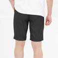 thumbnail image 5 of AXXD Black Workout Shorts Men Summer Men's Faux Leather Shorts with Pocket Casual Pure Color Beach Cargo Shorts Clearance, 5 of 6