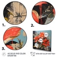 thumbnail image 3 of Designart "Passionate Poinsettias in Flower V" Floral Framed Wall Art Decor - Traditional Red Poinsettias Living Room Framed Canvas Art, 3 of 6