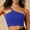 Blue, variant on Haoxianjian One Shoulder Women's Sports Bras Wireless Padded Racerback Medium Support Bra Yoga Exercise Athletic Bras Seamless Bralettes Wires Basic Bras