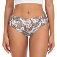 thumbnail image 1 of Fotbe Paisley Floral Calzones Estampados para Mujer – Ropa Interior de Algodón, Cómoda, Suave y Elástica-XX-Large, 1 of 6