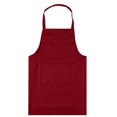 thumbnail image 1 of Delantal de cocina Farfi con bolsillo, impermeable, a prueba de aceite, sin mangas, resistente a la grasa, para hornear (rojo vino), 1 of 8