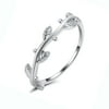 Ivy Vine Wedding Band Olive Branch Stacking Ring Sterling Silver Womens Ginger Lyne Collection