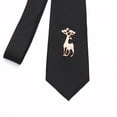 thumbnail image 4 of Ywmsfl Classical Men's Tie for Formal Event and Everyday Wear with Rhinestones Deer Embellishment Polyester Silk Necktie, 4 of 11