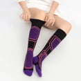 thumbnail image 2 of Sports Socks Unisex Winter Socks Moisture-wicking High-tube Socks for Hiking Sports Machine Washable Warm Anti-slip 1 Pair, 2 of 8