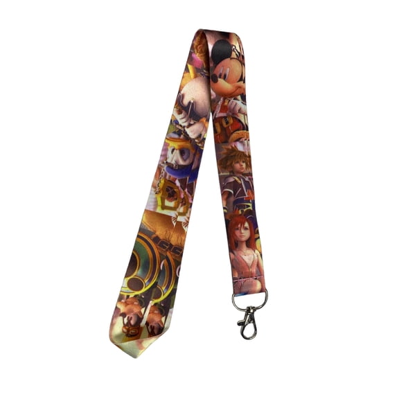 Anime Source Kingdom Hearts Video Game RPG Characters Sora Lanyard Keychain ID Badge Holder