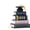 Graduation book style, variant on Graduation season series compatible with Lego flower gifts, suitable as commemorative gifts for classmates and teachers