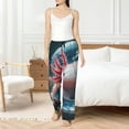 thumbnail image 4 of Fotbe Bubbles Axolotl Fantasy Pantalones de Pijama para Mujer, Pantalones de Dormir, Pantalones Pj con Cordón y Bolsillos-Medium, 4 of 6