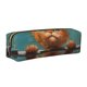 thumbnail image 1 of Balery Strong Kitten Lifting Weights Estuche de Lápices de Cuero Impreso, Estuche para Suministros de Arte, Estuche de Lápices con Cremallera, Estuche de Almacenamiento de Papelería, 1 of 7