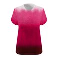 thumbnail image 5 of Posijego XL-5XL Women's Plus Size Tops V Neck Short Sleeve Tee Loose Summer T Shirts Casual Blouses for Women, 5 of 5