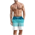thumbnail image 4 of KPOPLK Mens Swim Trunks 5" Quick Dry Stretch Swim Shorts Mesh Lining Bathing Suits Swimwear Beach Shorts with Pockets(Mint Green,M), 4 of 9