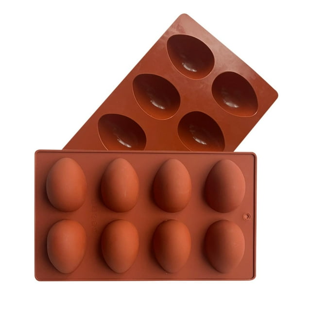 8 moldes de silicona para chocolate, huevos de resurrección, cubitos de hielo, decoración de tartas, fondant