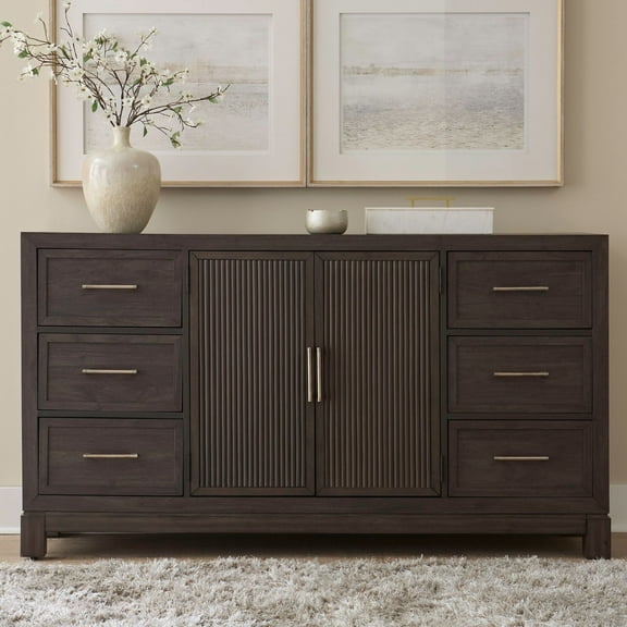 Liberty Furniture Modern Edge 2 Door 6 Drawer Dresser - Brown