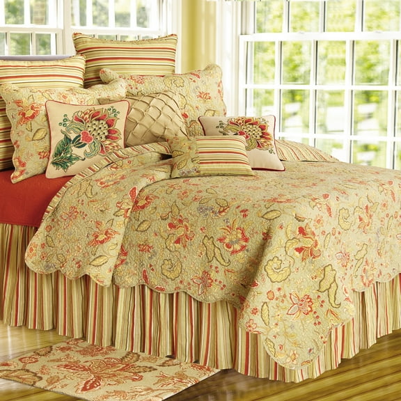 C&F Home Ronaldo King Bed Skirt Drop Length: 18 inches