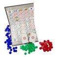 thumbnail image 2 of Strategic Family Card Game, 3 Color Playing Chips Family Board Games Bright Patterns with Folding Board for Kids Above 4 for Family Gathering, 2 of 8