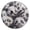 Black, variant on YAZAOO Decorative Wall Clock Size:25cm The Panda Gathering Design Pattern Clock