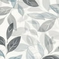 thumbnail image 6 of BANET  Spring Grey Teal Leaf Round Tablecloth Leaves Spring Summer Decorative Table Cloth Rustic Farmhouse Washable Polyester Table Cover for Kitchen Dining Room Party Home Decor 38"-42, 6 of 8