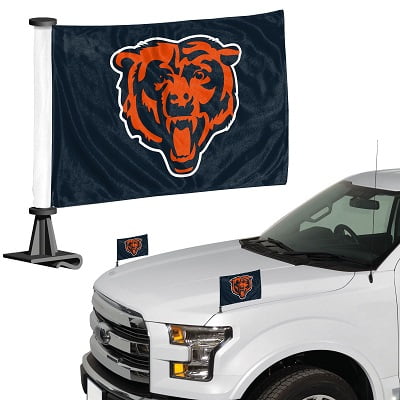 Chicago Bears Ambassador 4" x 6" Car Flag Set of 2