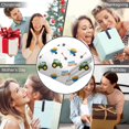 thumbnail image 5 of Wearable Blanket,Cartoon Tractors Wheelbarrows White Pattern Hooded Wearable Sherpa Blanket for Adults & Teens,Winter Poncho Shawl Wrap Cape Thick Warm,50"x60", 5 of 5