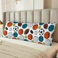 thumbnail image 2 of Fuzoiu Color Balls Print Body Pillowcase 20x54 in,Long Pillow Case, Microfiber Body Pillow Cover, Soft and Breathable Pillowcase, 2 of 7