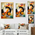 thumbnail image 4 of Designart "Abstract Shapes And Line Artwork III" Abstract Wall Decor, 4 of 5