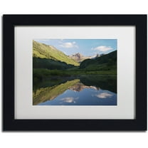 Trademark Fine Art 'Paradise Pond II' Canvas Art by Michael Blanchette Photography, White Matte, Black Frame