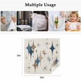 thumbnail image 5 of Cloth Napkins Set of 2 - 20x20 Inches, Brown Green Diamond Washable Reusable Table Napkins, Modern Geometric Middle Century Beige Soft & Absortbent Dining Napkin for Party Wedding Hotel Restaurant, 5 of 8