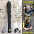 thumbnail image 5 of Large Exercise Mat 6' x 4' x 7mm | Ultra-Durable Non-Slip Rubber Workout Mat for Home Gym Flooring | Ideal for Cardio, Fitness, Plyo, MMA and Yoga | Jump Rope and Storage Bag Included - Black, 5 of 5
