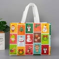 thumbnail image 5 of CELNNCOE Christmas Tote Bags With Handles, 5-Pack Reusable Grocery And Shopping Bags, Large Non-Woven Gift Bags For Holiday Parties, Gift Wrapping, And Festive Errands, 5 of 7