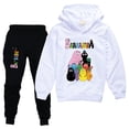 thumbnail image 2 of Chándales casuales de manga larga para niños, suéter divertido, sudaderas con capucha para niños y niñas, conjuntos de ropa PVD + FJJ Barbapapa zhangmenya LED, 2 of 2