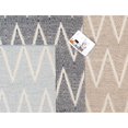 thumbnail image 5 of Pasargad Home Simplicity 4' x 6' Hand-Woven Cotton Aqua/Ivory Rug - All Ages, Indoors, 5 of 5