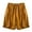 7Yellow41, variant on CAIVO Women High Waist Shorts Loose Large Size A-Line Shorts Versatile Summer Outdoor Leisure Casual Solid Color Bottoms