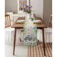 thumbnail image 2 of St. Patrick''s Day Table Runner 90 Inches Long Farmhouse Burlap Table Runners Shamrock Texture Green and Black Plaid Table Decoration Runner for Party Holiday Wedding Dinner 13"x90", 2 of 6