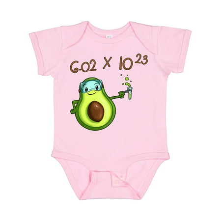 

Inktastic Avogadro s Number with Avocado Chemist Gift Baby Boy or Baby Girl Bodysuit