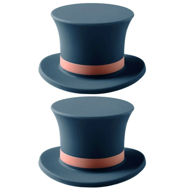 Wine Bottle Stopper Silicone: 2PCS Hat Design Cute Beer Bottle Cover Wine Saver