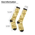 thumbnail image 4 of Zufioo Mermaid Fish Scale Print Long High Thigh Socks Knee-High Warm Stocking Women Boot Sock Leg Warmer High Socks for Daily Wear, Cosplay, 4 of 6