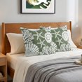 thumbnail image 6 of Pillow Covers 26x26 Set of 2, Dark Green Coastal Throw Pillow Covers Decorative Couch Cushion Cover, Conch Nautical Summer Starfish Shell Coral Microfiber Soft Pillowcases for Bedroom Living Room, 6 of 9