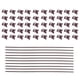 thumbnail image 1 of GOOHOCHY 10pcs Planta Soportes Soportes Sticks Phalaenopsis Fijación Soporte con 50 clips, 1 of 8