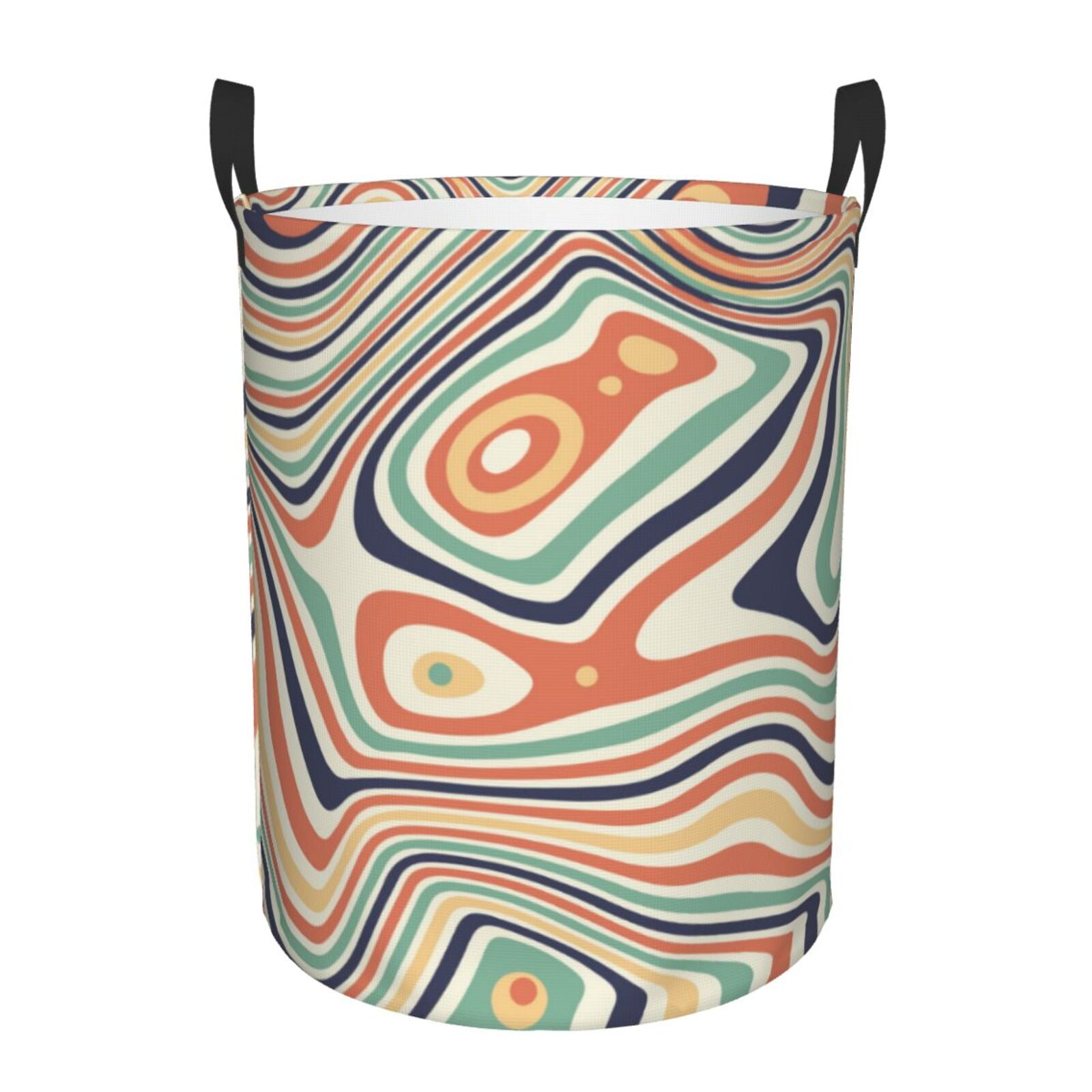 ZNDUO Round Laundry Basket, Waterproof Collapsible Laundry Baskets with