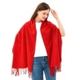 thumbnail image 2 of Alpine Swiss Womens Shawl Evening Wrap Pashmina Large Scarf Fringe Cape Poncho, 2 of 7