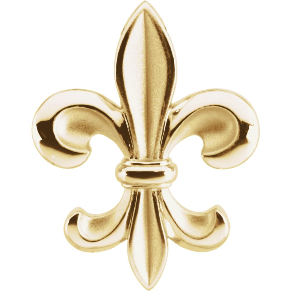Jewelry 14k Yellow Gold Polished Fleur de lis Metal Fashion