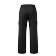 thumbnail image 4 of Cargo Wide Leg Pants for Women Ghalytn Drawstring Elastic Waist - Loose Straight Casual Trousers with Side Pockets, 4 of 5